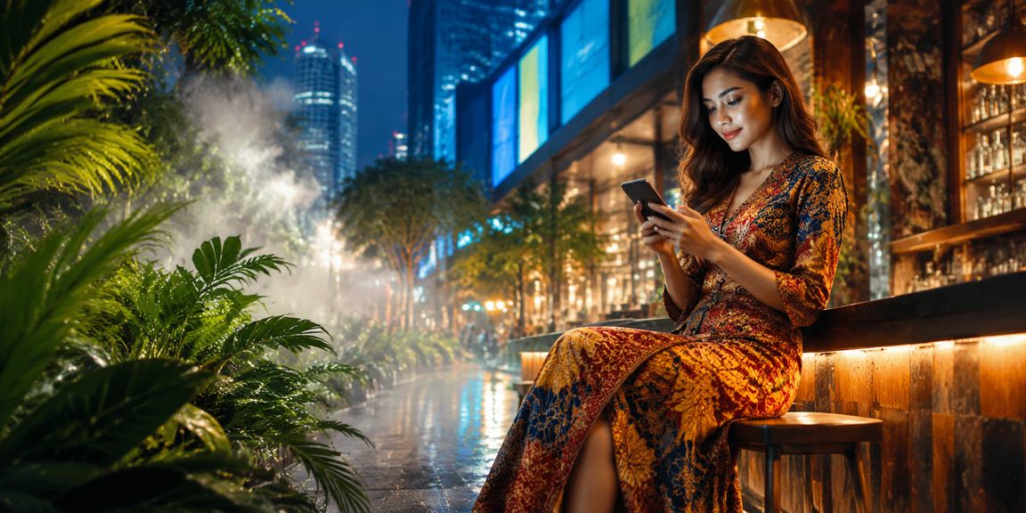 Pemain di Johor Bahru menggunakan aladdin99 untuk pertaruhan sukan melalui aplikasi mudah alih dengan corak batik tempatan