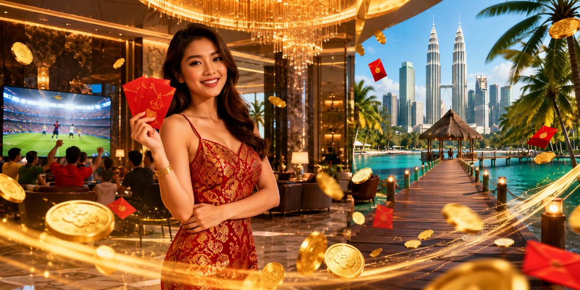 Pemain menikmati promosi bonus aladdin99 dengan tema angpau merah di Kuala Lumpur