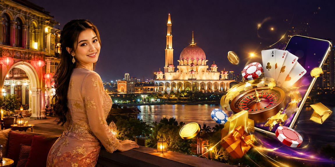 Suasana kasino hiburan di Putrajaya dengan paparan permainan meja aladdin99 yang mewah